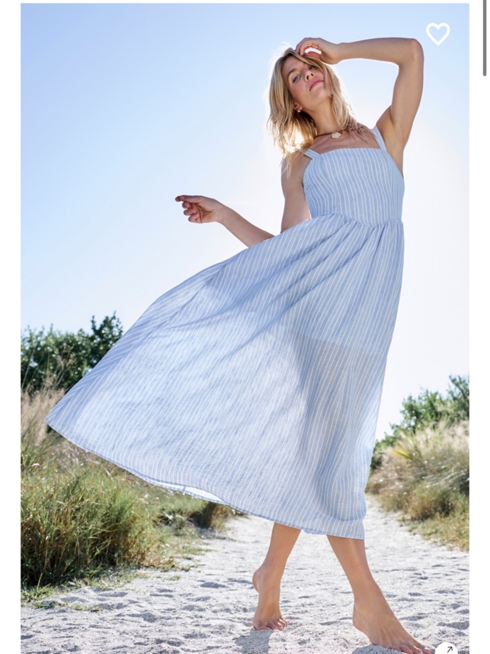 NWT Altar'd State Maggie Stripe Maxi Dress - Picture 2 of 5